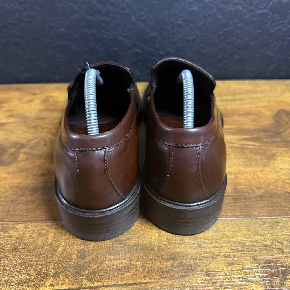 Banana Republic Vera Cuoio Brown Italian Leather‎ Loafers Mens Size 10 D